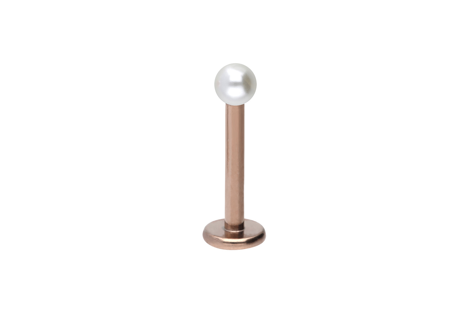 Chirurgenstahl Labret Piercing SYNTHETISCHE PERLE